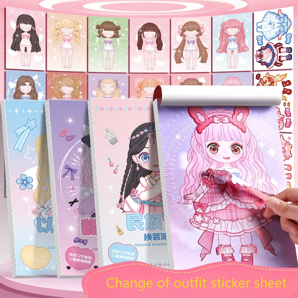 Beauty Makeup For Kids - Super Cute Dress Up Stickers for