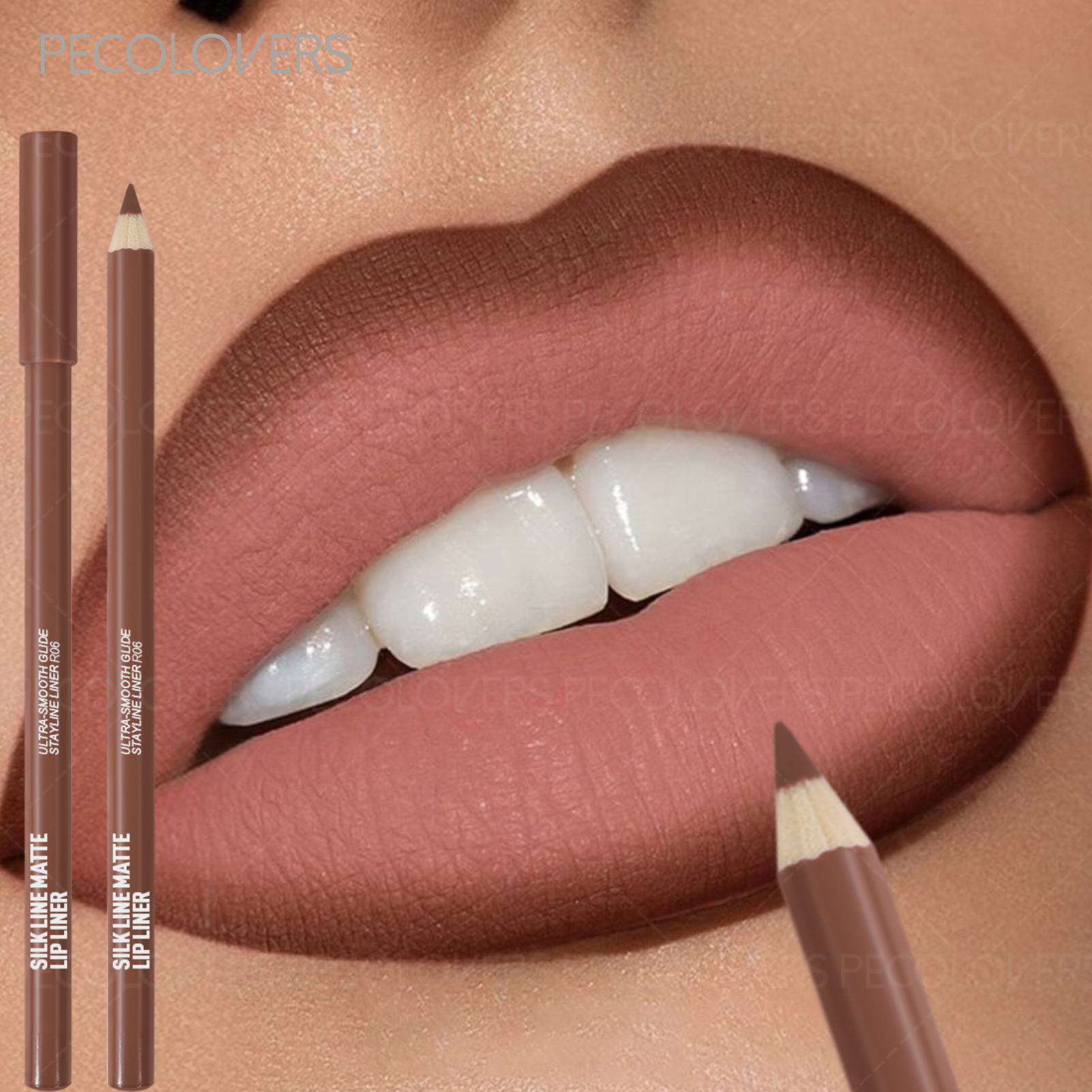 Lip Liner Pencil - Nude Matte Lip Pencil - Long-Lasting