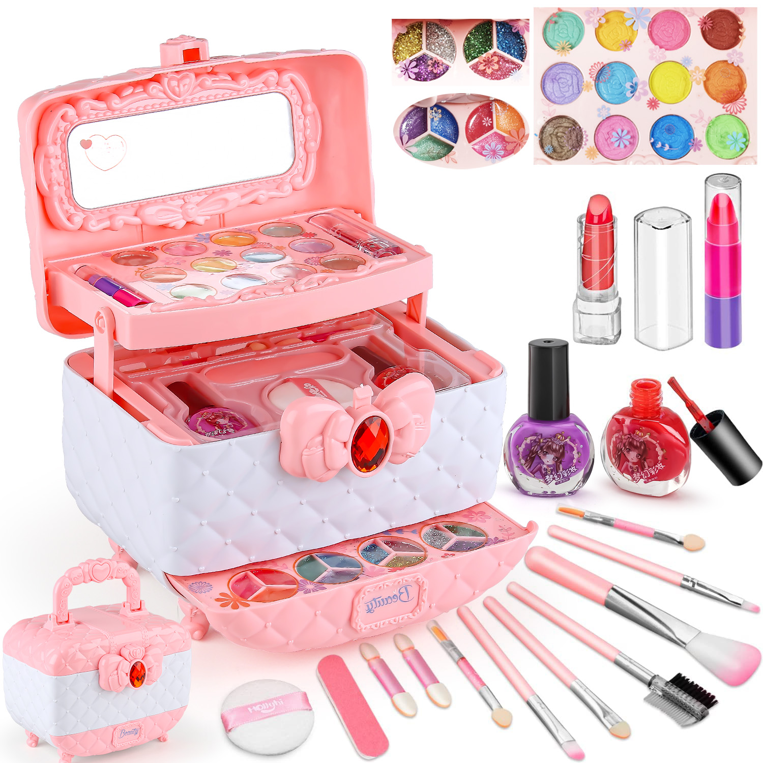 Beauty Makeup For Kids - Kids Makeup Toy Kit for Girls,