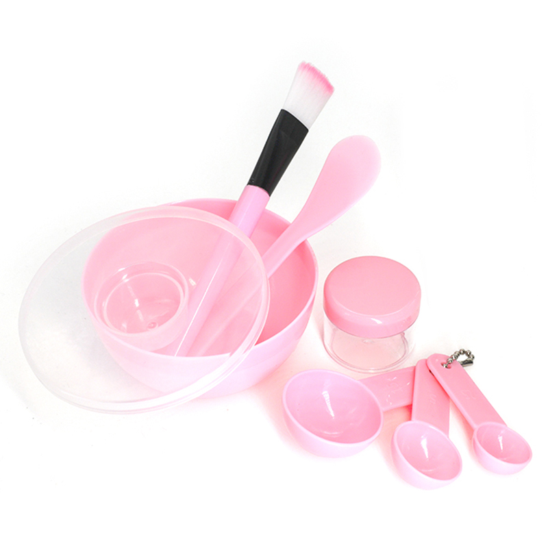 Woman Beauty Makeup - Facial Brush Mask Bowl Spoon Set