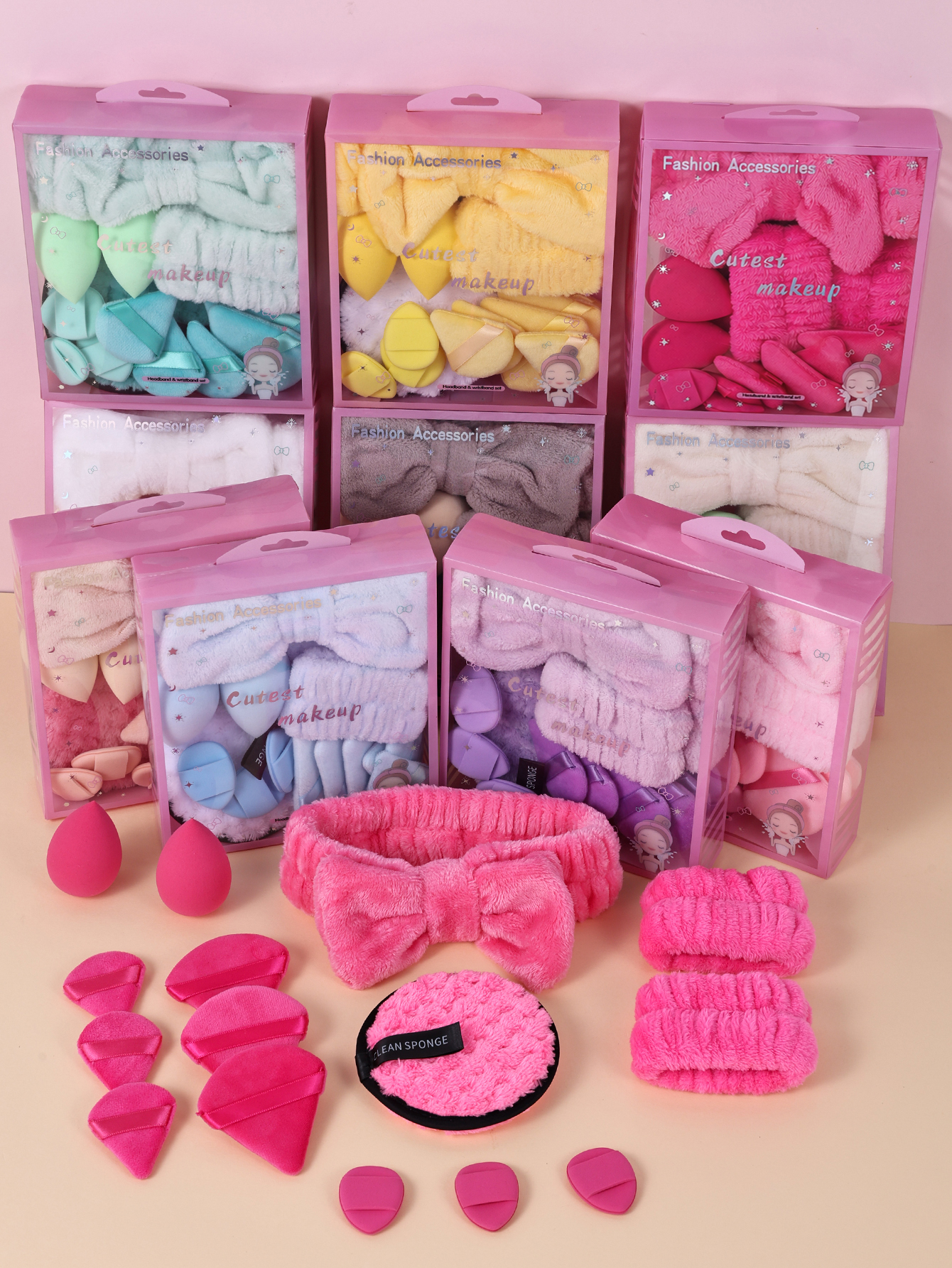 Woman Beauty Makeup - 15pcs Women Wash Face Spa Hair