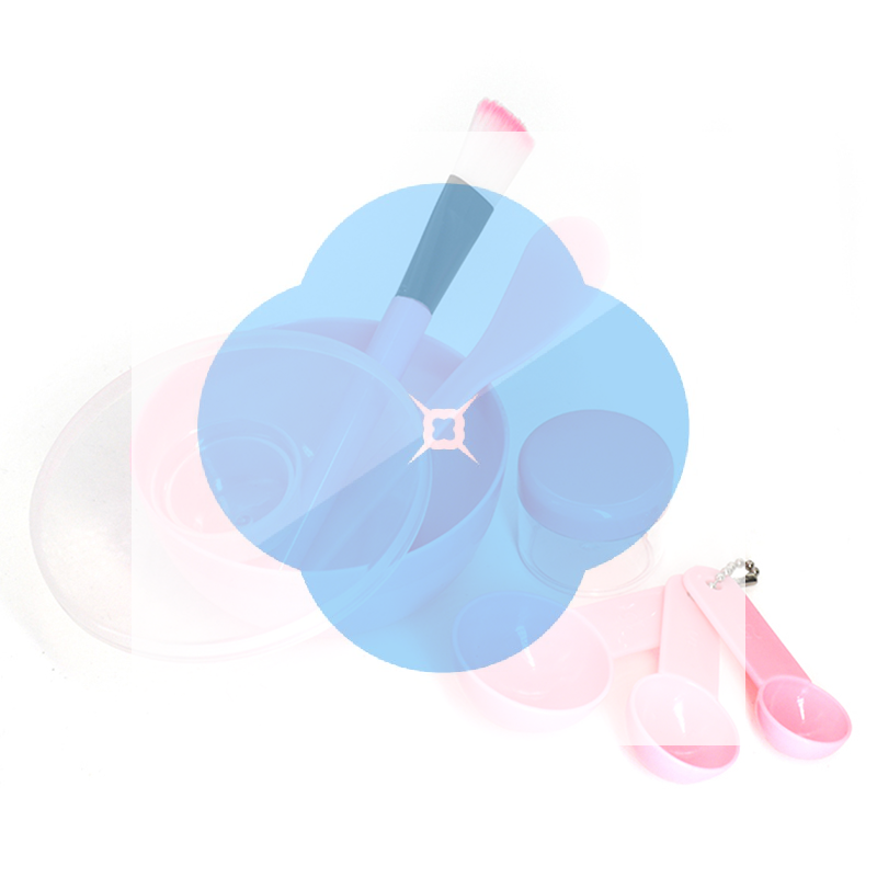 Woman Beauty Makeup - Facial Brush Mask Bowl Spoon Set