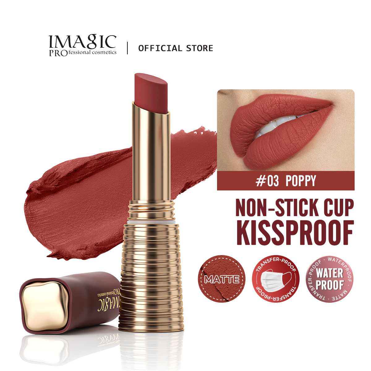 Beauty Makeup Images - IMAGIC Matte Lipstick Long Lasting No-stick
