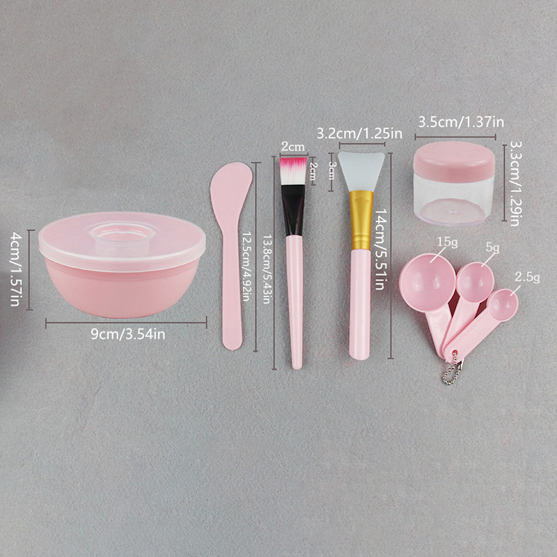 Woman Beauty Makeup - Facial Brush Mask Bowl Spoon Set