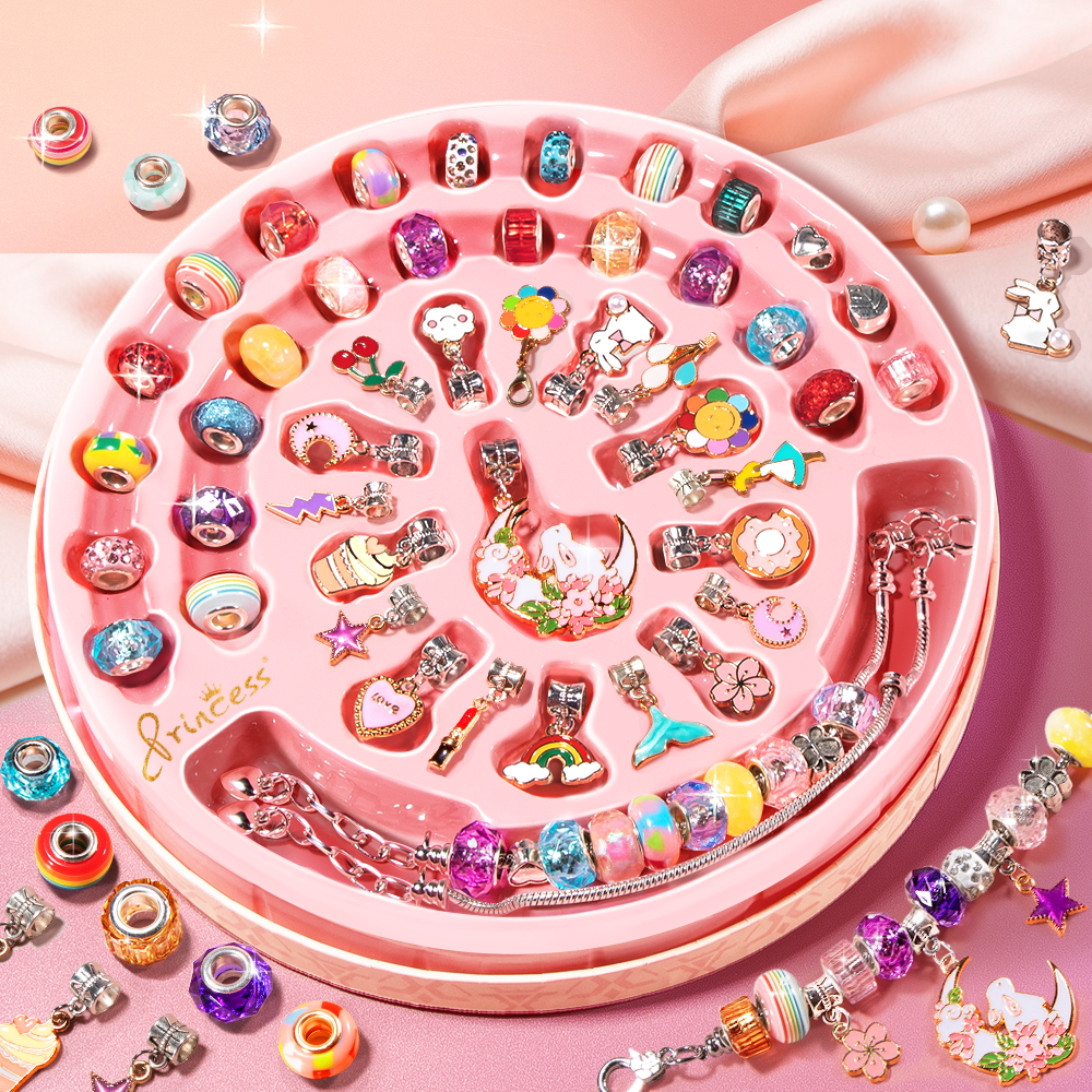 Beauty Makeup For Kids - Girl Makeup Toy Fashion Cosmetic Jewelry