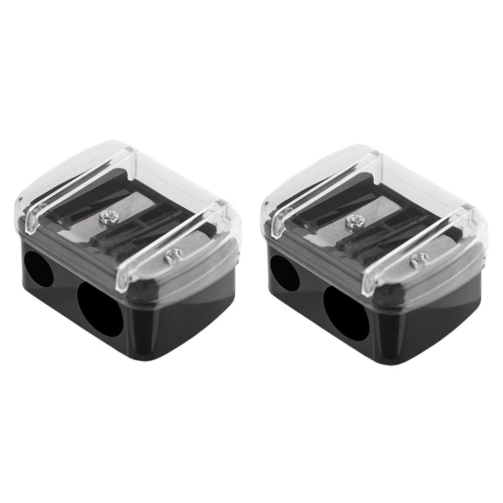 Lip Liner Pencil - 2Pcs Hexagon Double Hole Pencil Sharpener