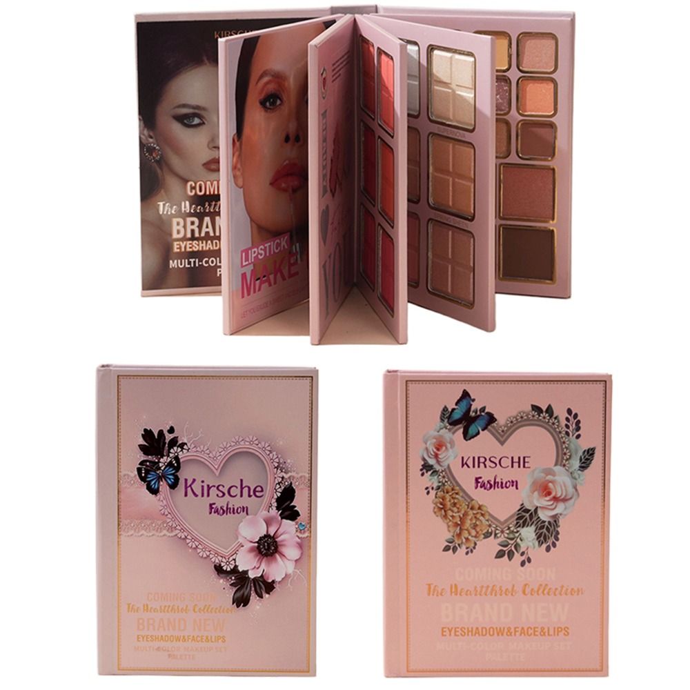 Beauty Book Makeup Kit - 5-Layer Folding Eyeshadow Palette Portable Long-Lasting