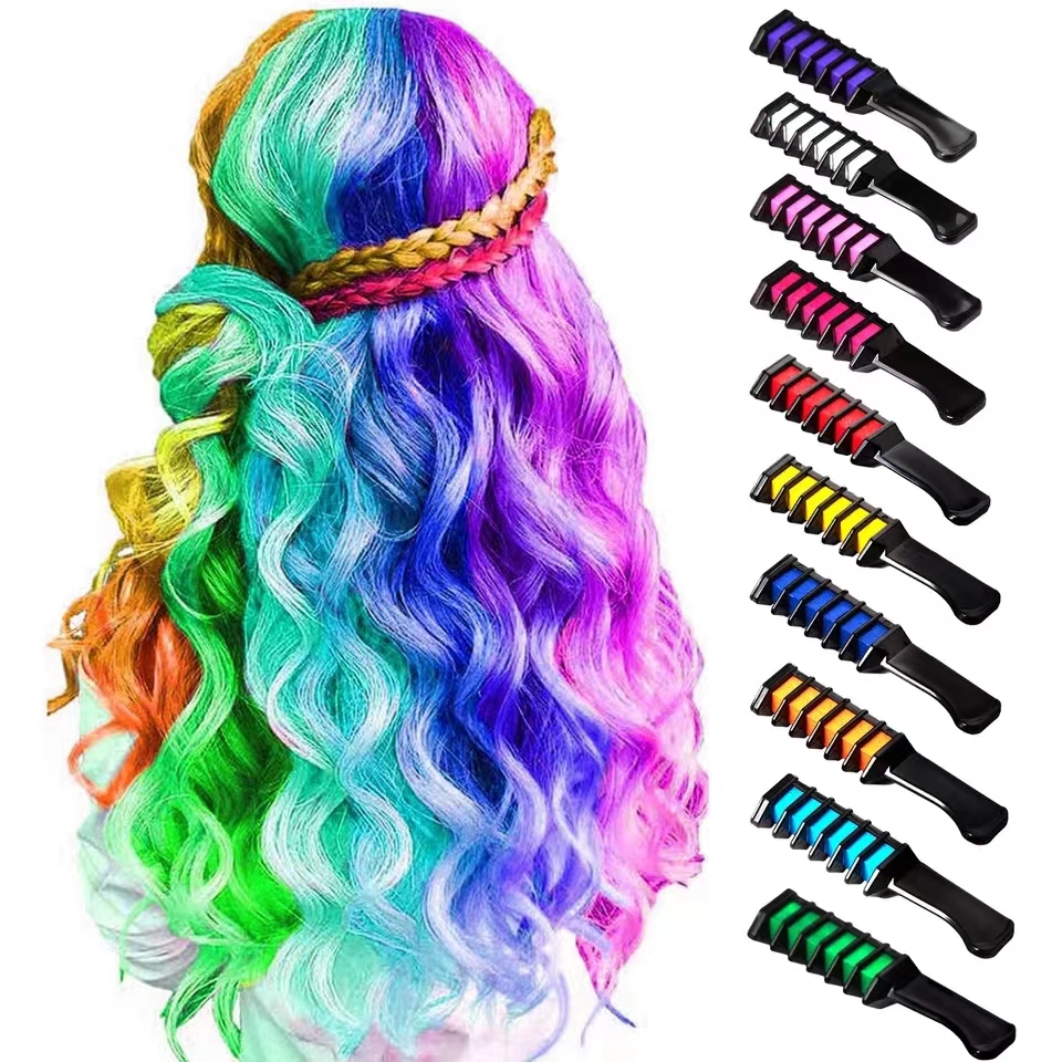 Beauty Makeup For Kids - 10PCS Children Multi Color Hair Dye