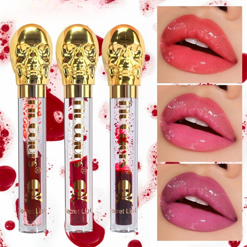 Beauty Makeup Store - Vampire Style Lip Gloss Skull Bottle
