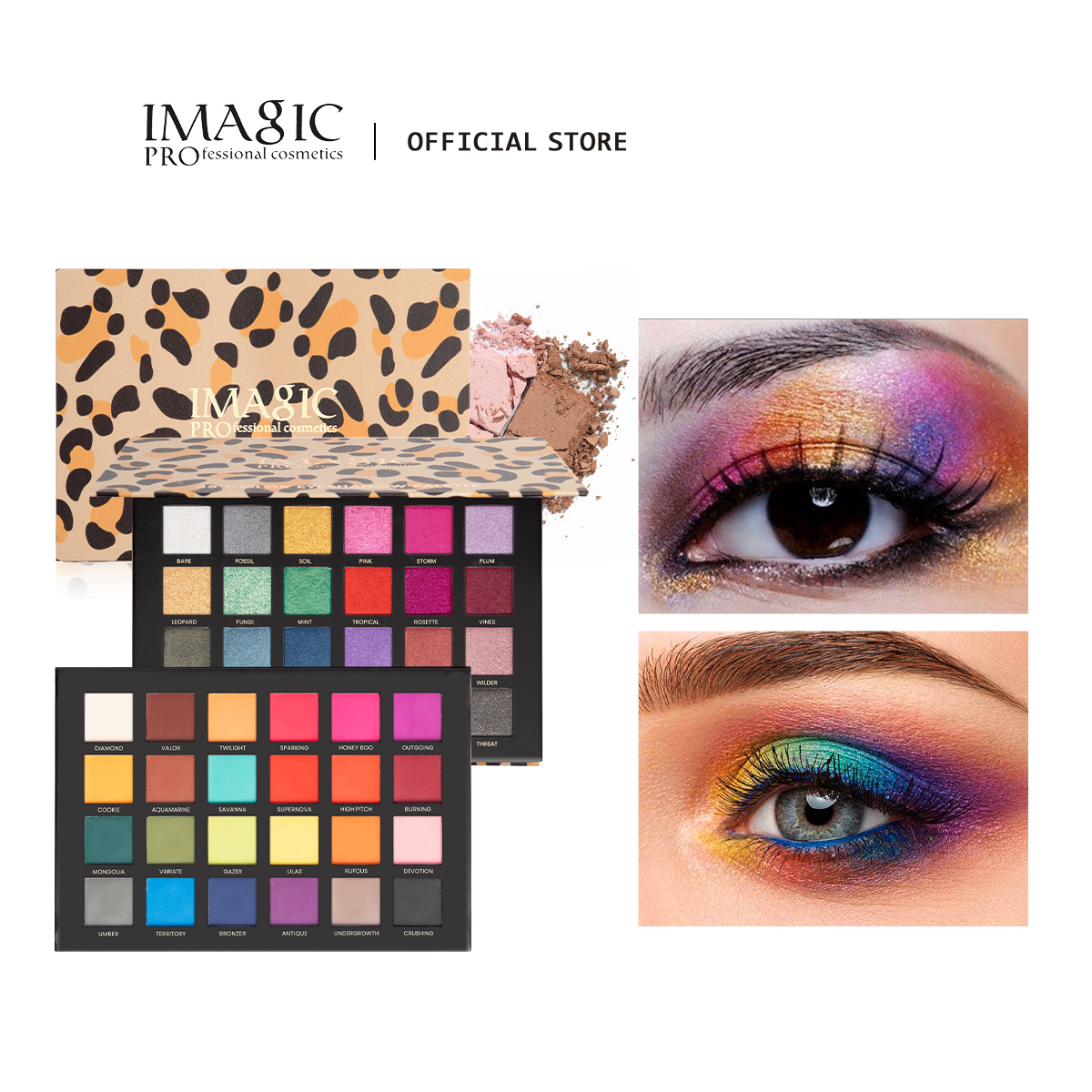 Beauty Makeup Images - IMAGIC 48-Color Eyeshadow Matte Shimmer Long