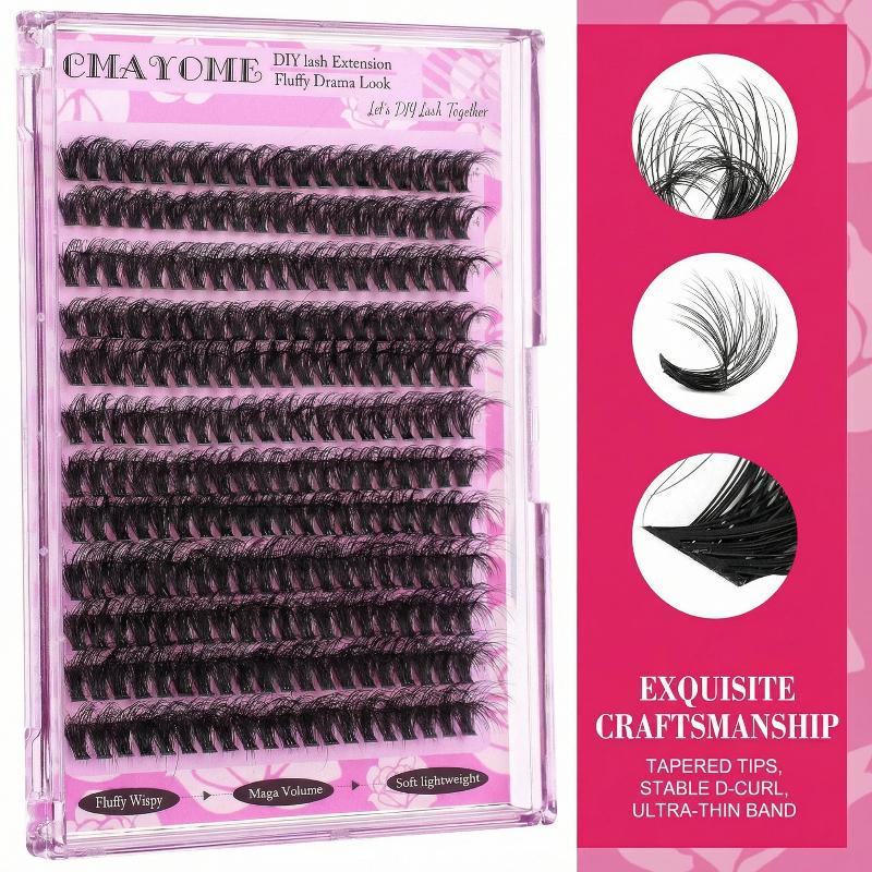 Eyelash Extension - Wispy D Curl Cluster Lashes 14-18mm