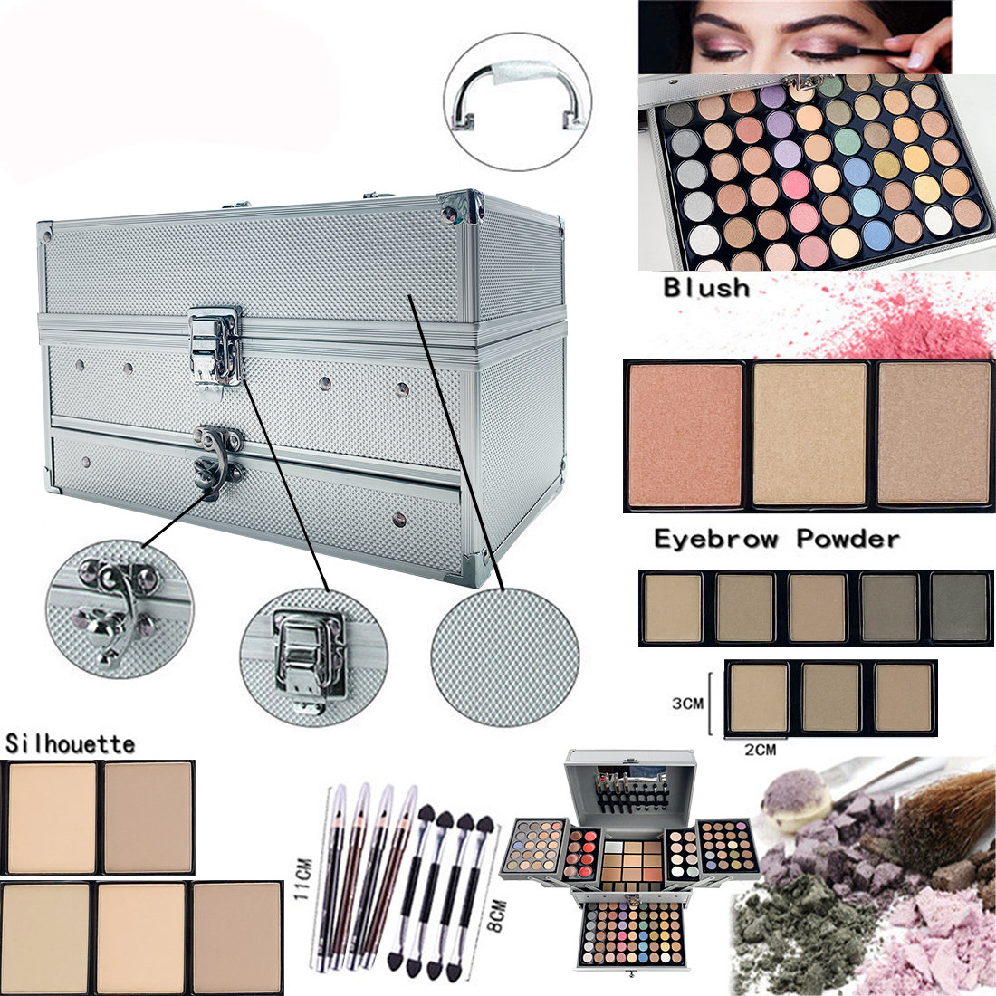 132 Color Makeup Gift Kit Full - Beauty Book Makeup Kit 리뷰 및 가격