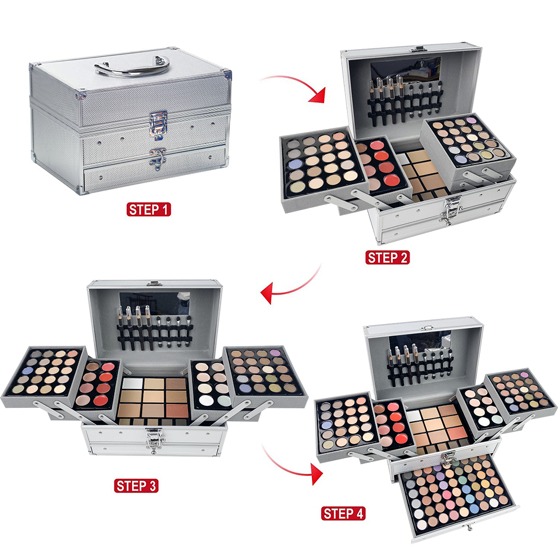 132 Color Makeup Gift Kit Full - Beauty Book Makeup Kit 리뷰 및 가격