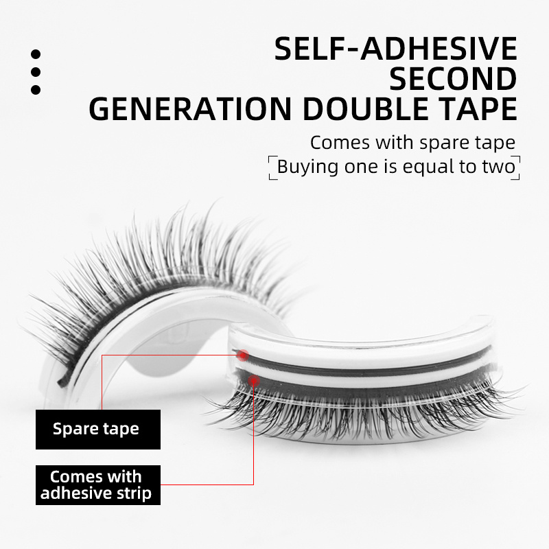 3D False Eyelashes Self-Adhesi - Beauty Makeup Look 리뷰 및 가격
