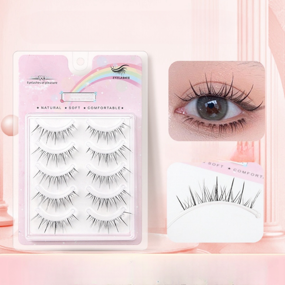 5 Pairs Transparent Stem Wavy  - Beauty Makeup Look 리뷰 및 가격