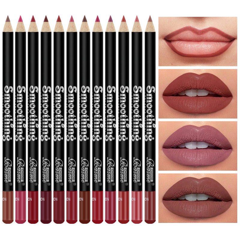 12 Color Nude Matte Lipstick P - Lip Liner Pencil 리뷰 및 가격