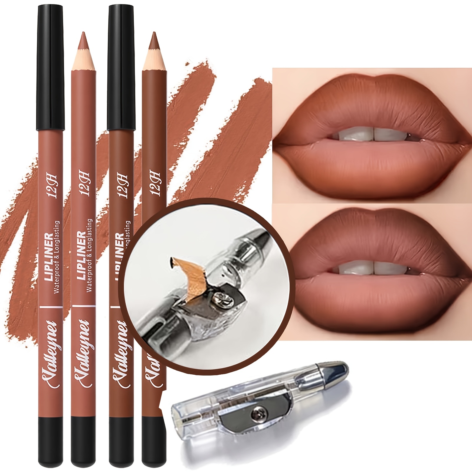2 Lipliner Pens+1 Pencil Sharp - Lip Liner Pencil 리뷰 및 가격