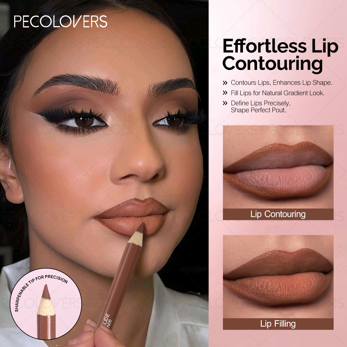 Nude Matte Lip Pencil - Long-L - Lip Liner Pencil 리뷰 및 가격