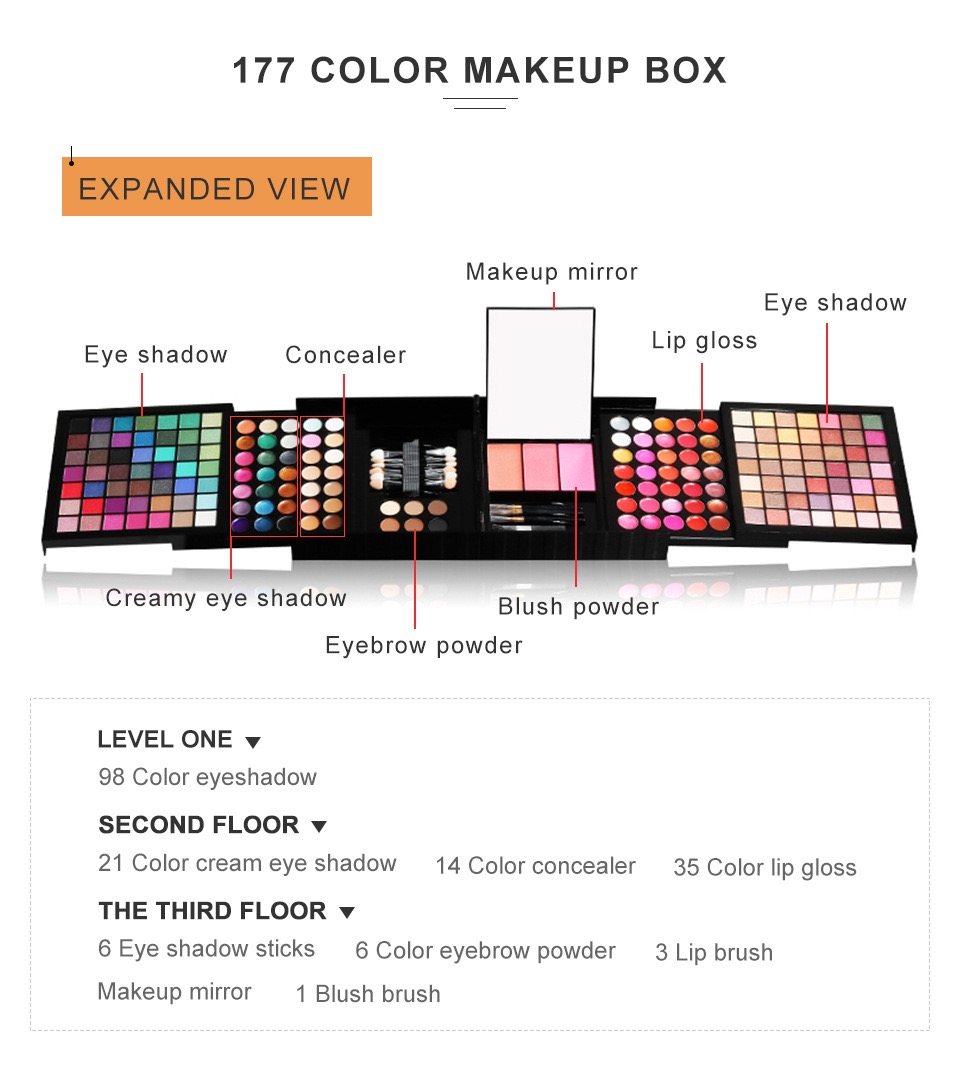 New Multi-function Makeup Kit  - Beauty Book Makeup Kit 리뷰 및 가격