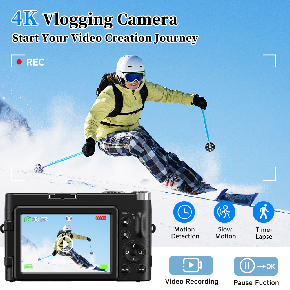 4K 48MP Compact Vlogging Camer - Beauty Makeup Images 리뷰 및 가격