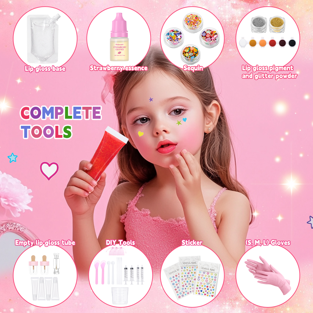 Lip Gloss Base Set Lip Gloss M - Beauty Makeup For Kids 리뷰 및 가격