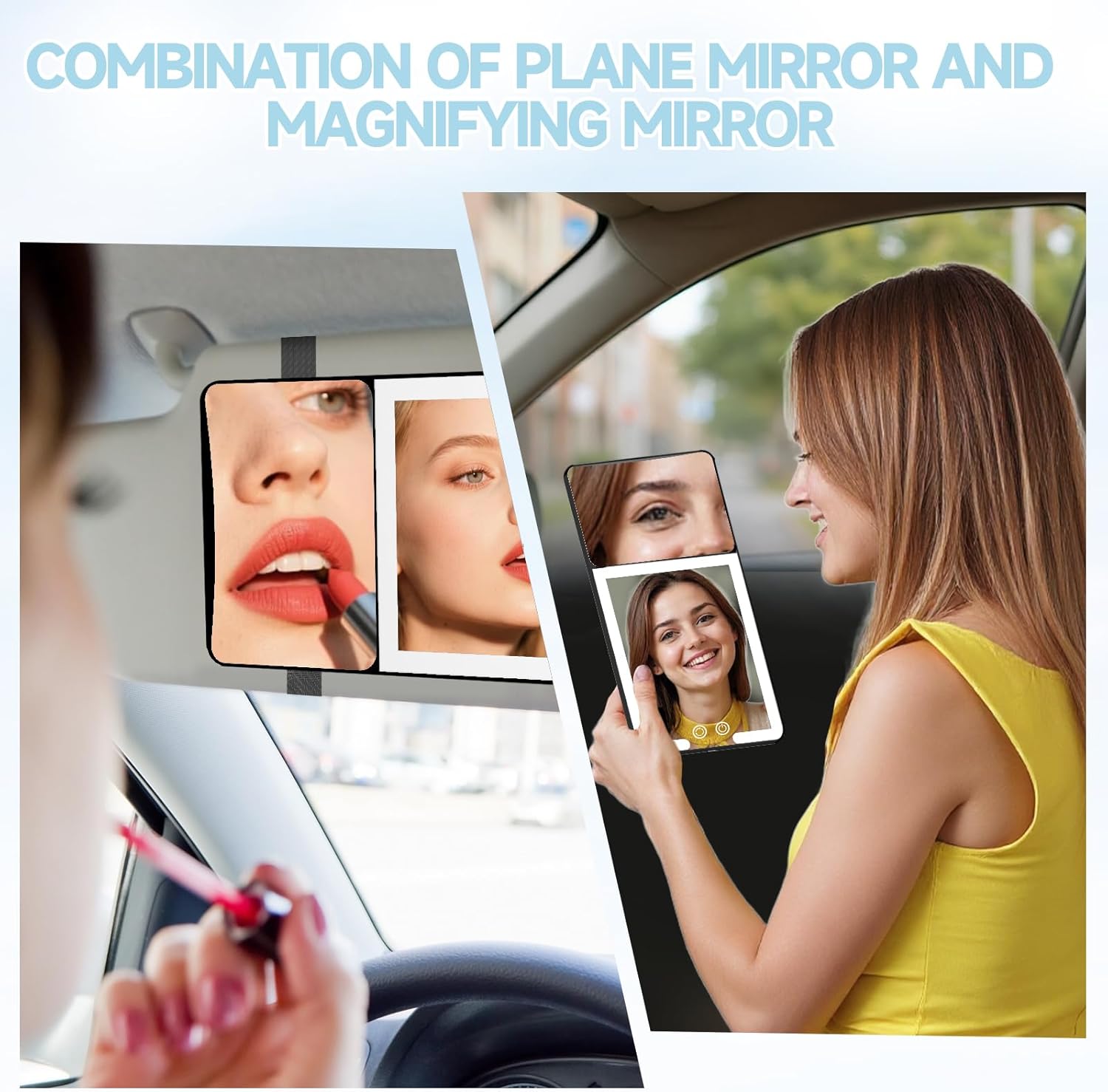 Car Visor Vanity Mirror with L - Beauty Makeup Images 리뷰 및 가격