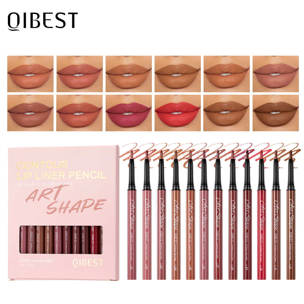 QIBEST Matte Lip Liner Set 12  - Lip Liner Pencil 리뷰 및 가격
