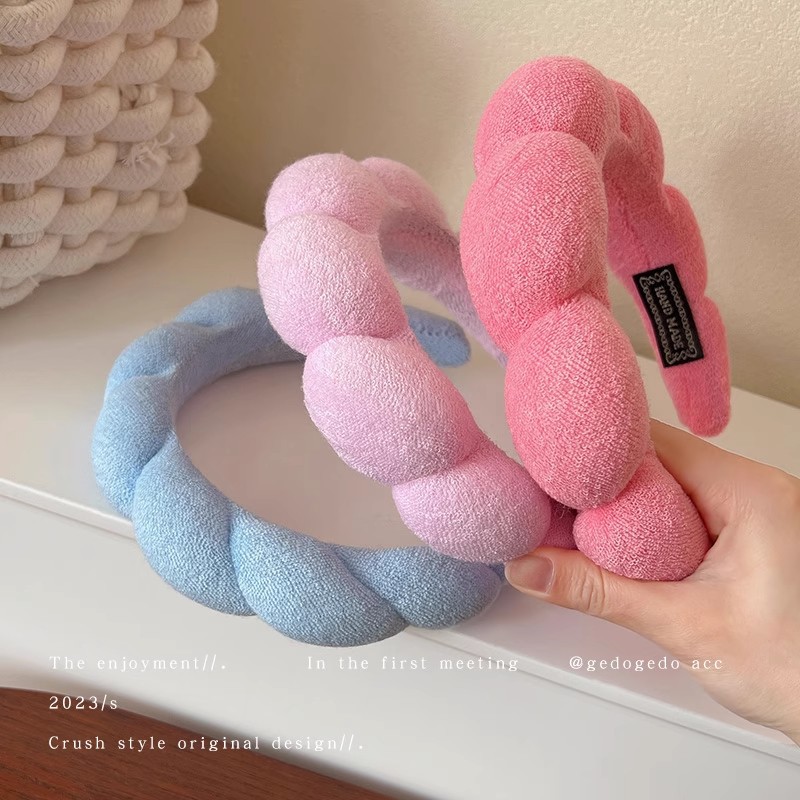 Retro Puffy Hair Band Sponge H - Woman Beauty Makeup 리뷰 및 가격