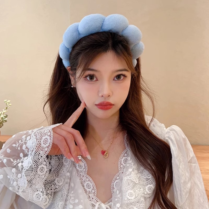 Retro Puffy Hair Band Sponge H - Woman Beauty Makeup 리뷰 및 가격