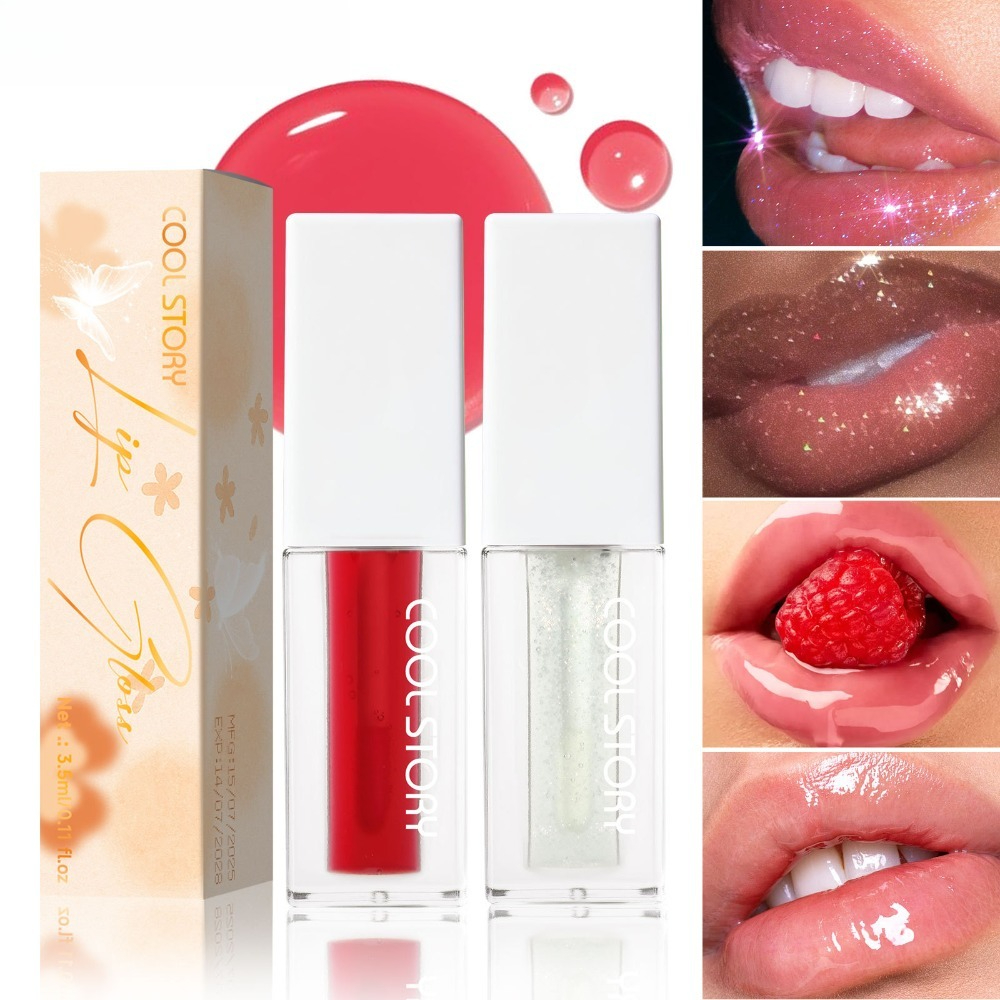 Transparent Glitter Lip Oil 6  - Beauty Makeup Store 리뷰 및 가격