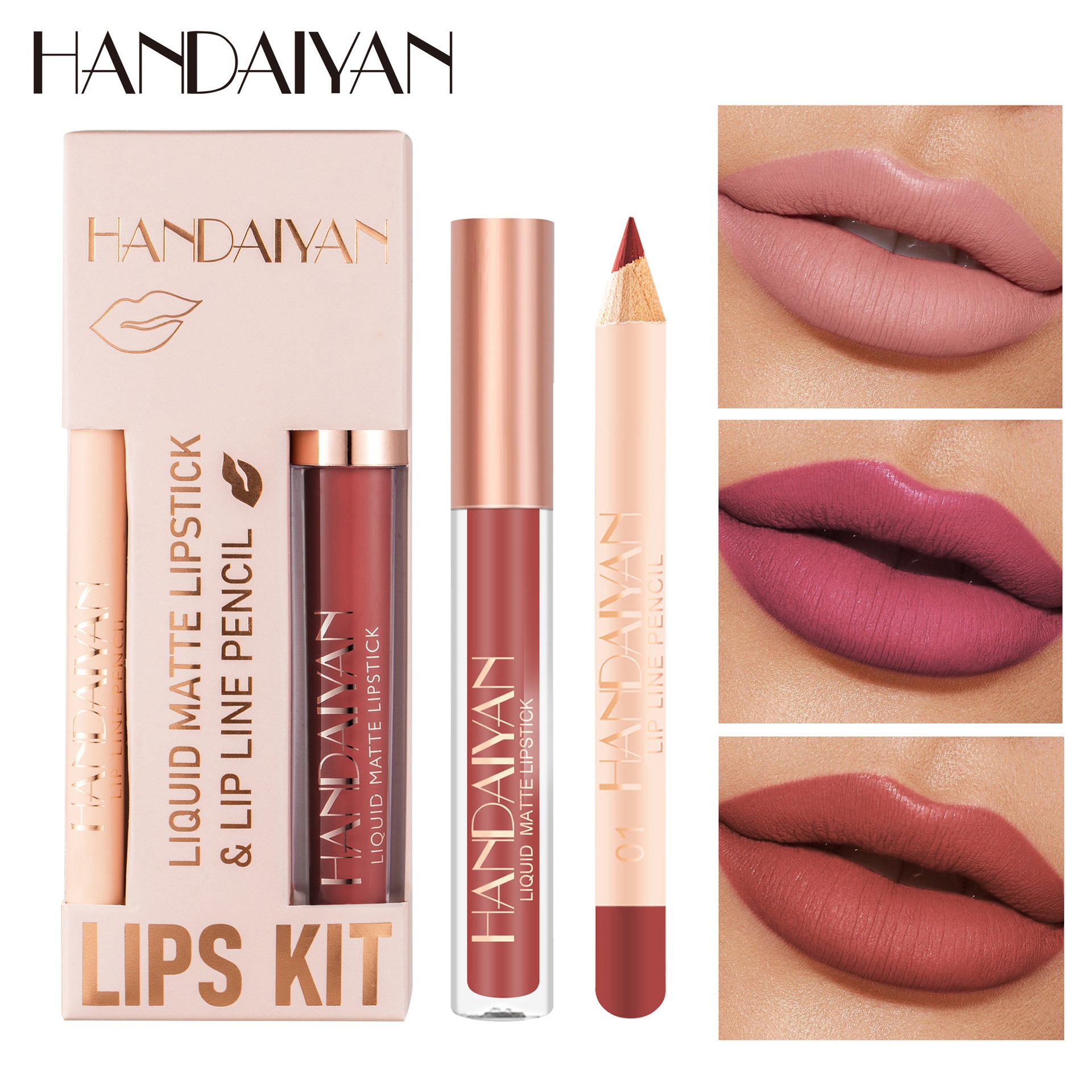 12 Color Lip Liner and Lipstic - Beauty Makeup Store 리뷰 및 가격