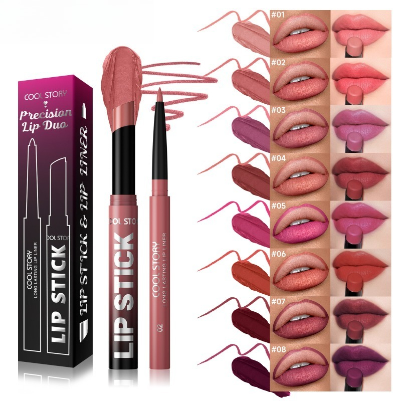 Lip Liner and Lipstick Set 2 i - Beauty Makeup Store 리뷰 및 가격