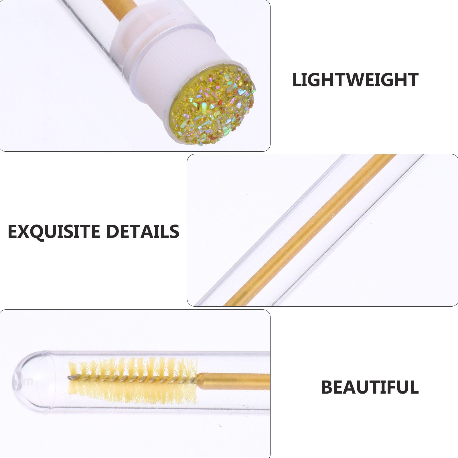 20Pcs Eyelash Brush Tubes ABS  - Beauty Makeup Store 리뷰 및 가격