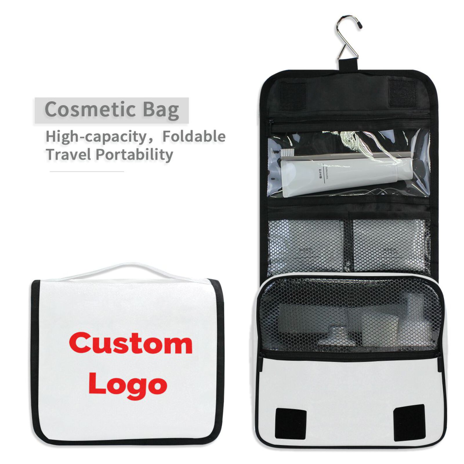 Cosmetic Bag With Hook HaloVa  - Beauty Makeup Images 리뷰 및 가격
