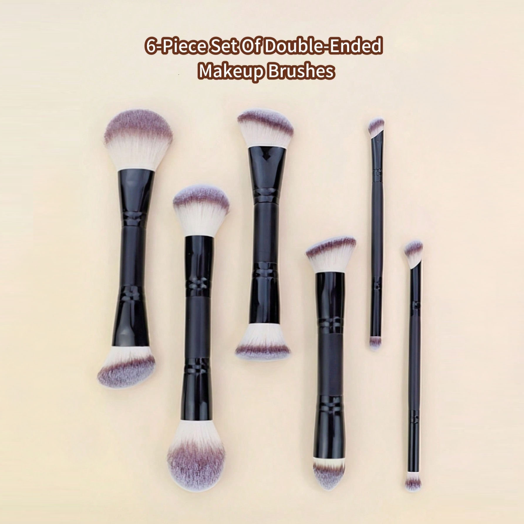 6 Double-Ended Makeup Brushes, - Beauty Makeup Look 리뷰 및 가격