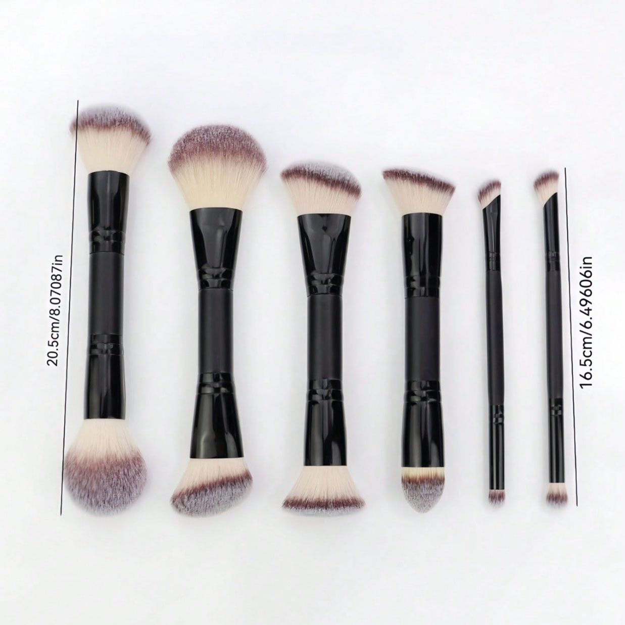 6 Double-Ended Makeup Brushes, - Beauty Makeup Look 리뷰 및 가격