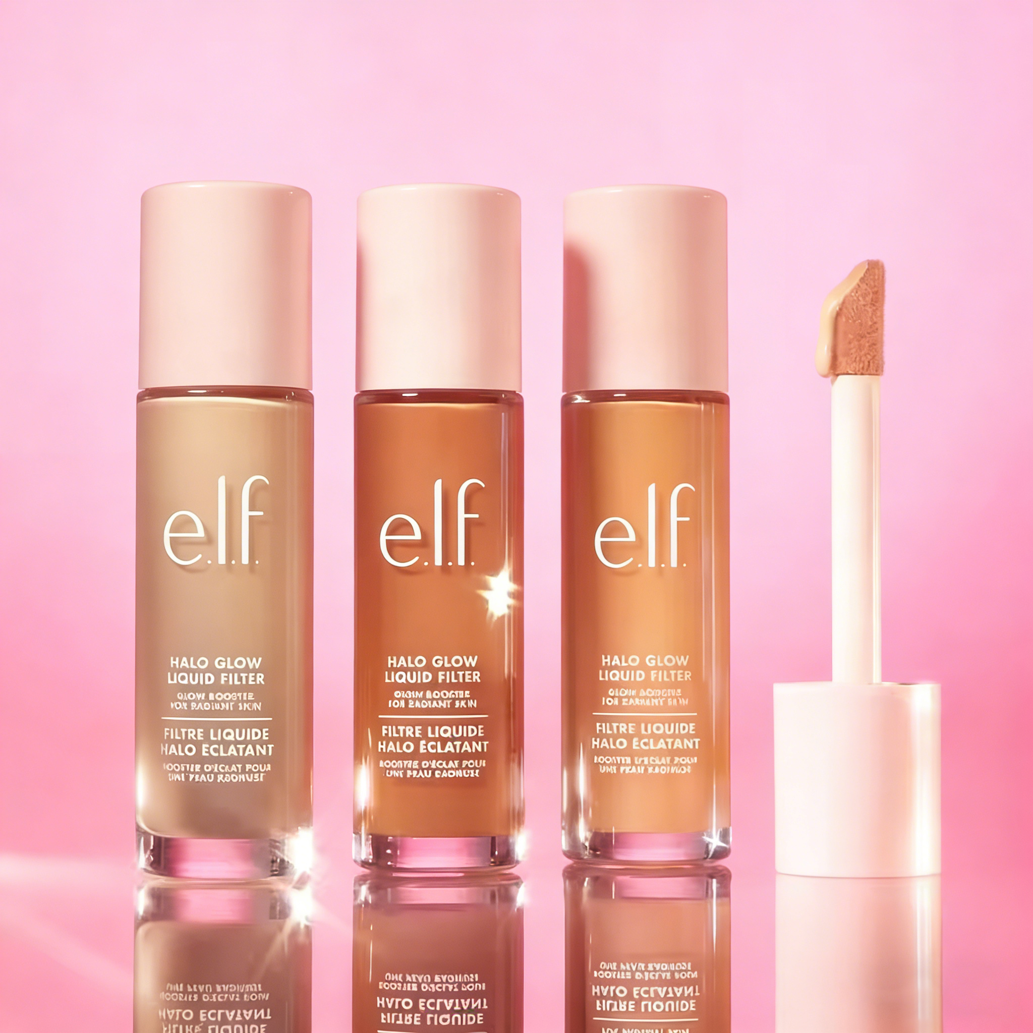 ELF 3 New Shades Halo Glow Liq - Beauty Makeup Look 리뷰 및 가격