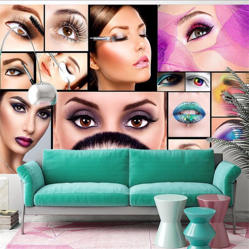 Custom photo wallpaper 3D mura - Beauty Makeup Images 리뷰 및 가격