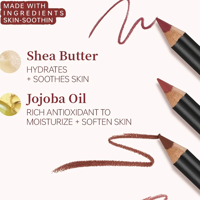 PUDAIER 6 color Waterproof Mat - Lip Liner Pencil 리뷰 및 가격