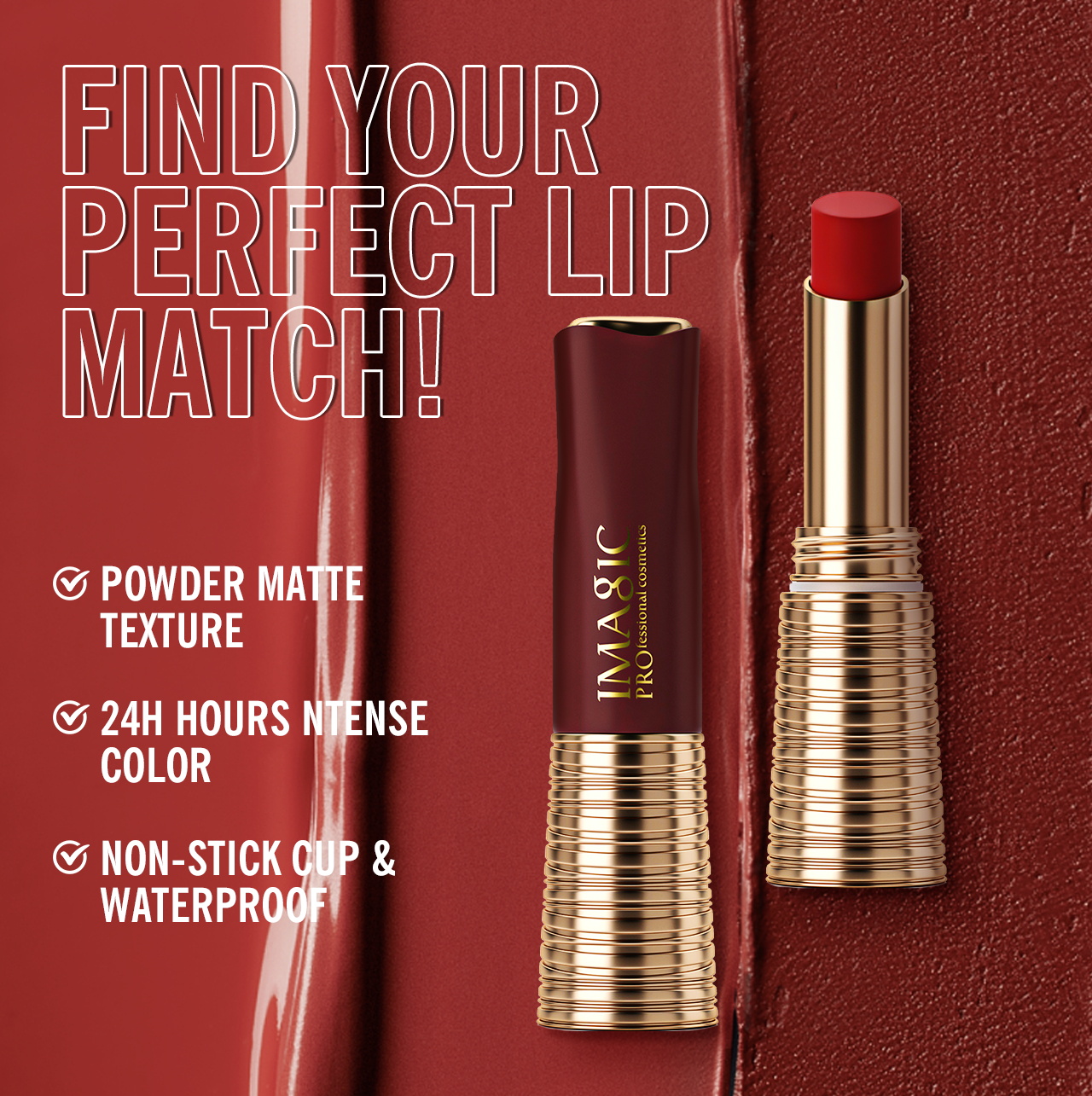 IMAGIC Lipstick Matte Long Las - Beauty Makeup Images 리뷰 및 가격