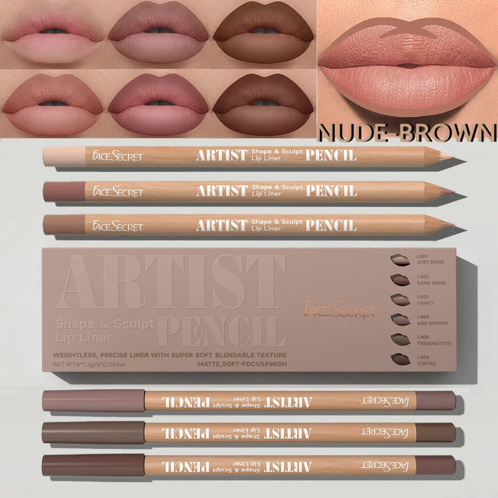6pcs Set Artist Face Secret Li - Lip Liner Pencil 리뷰 및 가격