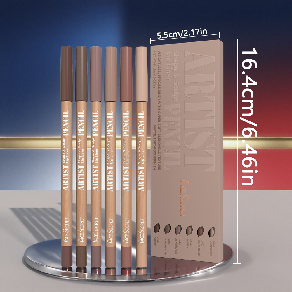 6pcs Set Artist Face Secret Li - Lip Liner Pencil 리뷰 및 가격