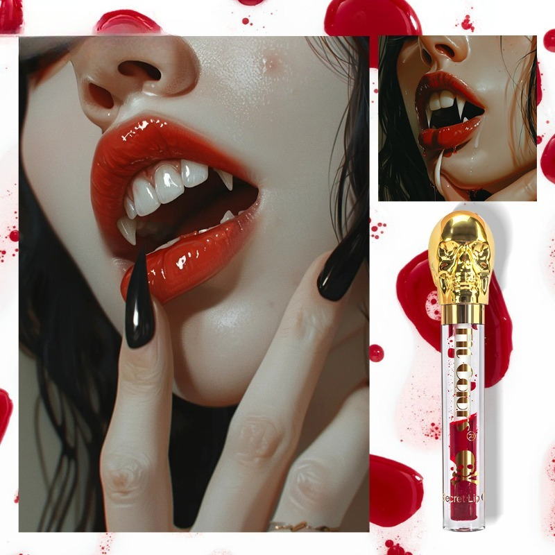 Vampire Style Lip Gloss Skull  - Beauty Makeup Store 리뷰 및 가격