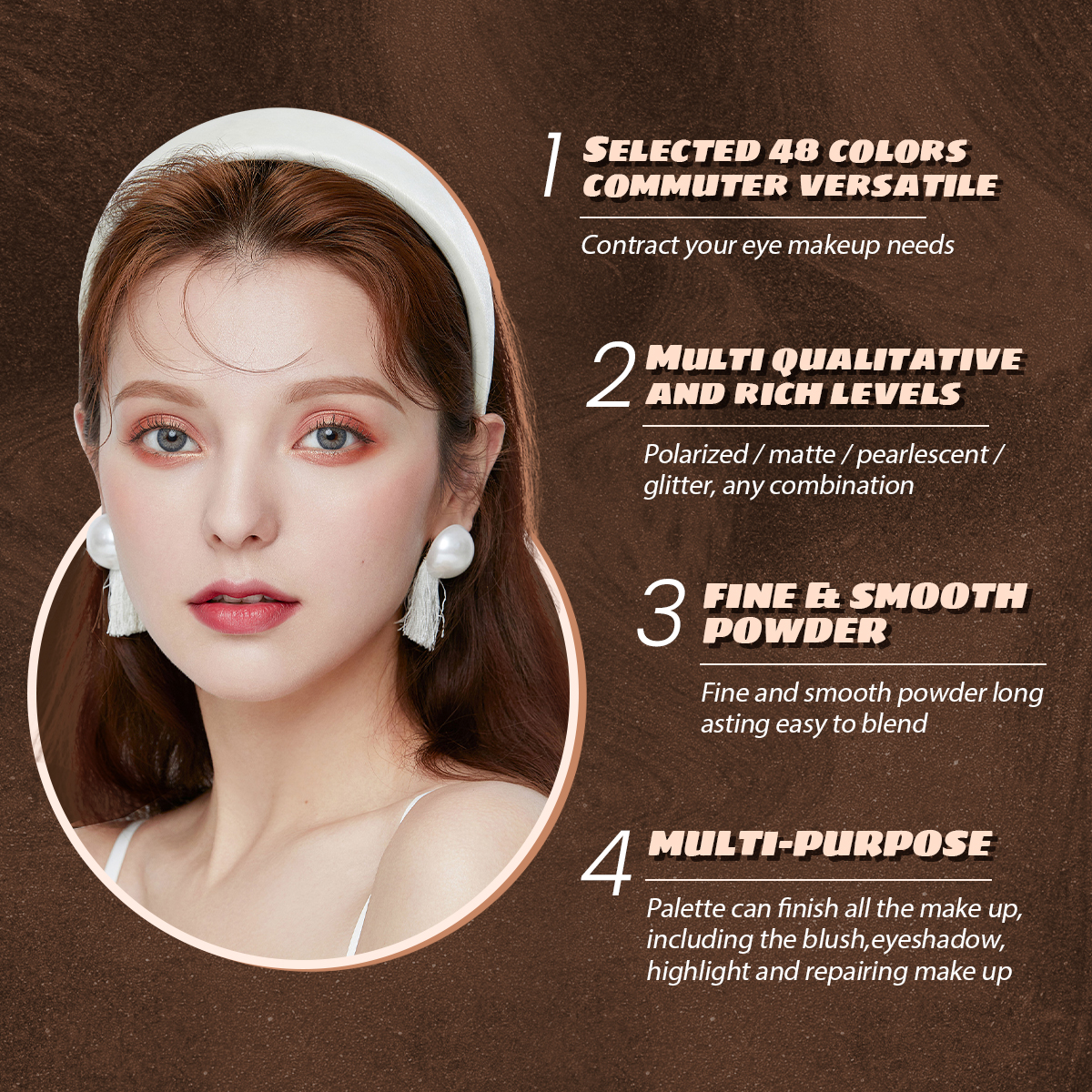 IMAGIC 48-Color Eyeshadow Matt - Beauty Makeup Images 리뷰 및 가격