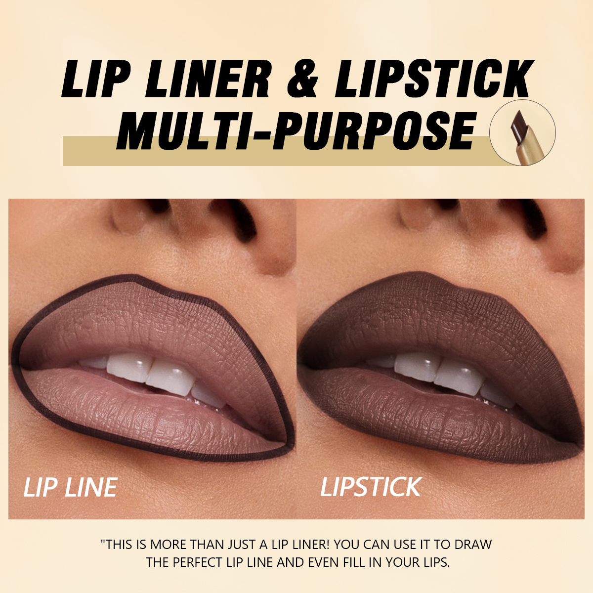 1pc Matte Lip Liner Pencil - S - Lip Liner Pencil 리뷰 및 가격