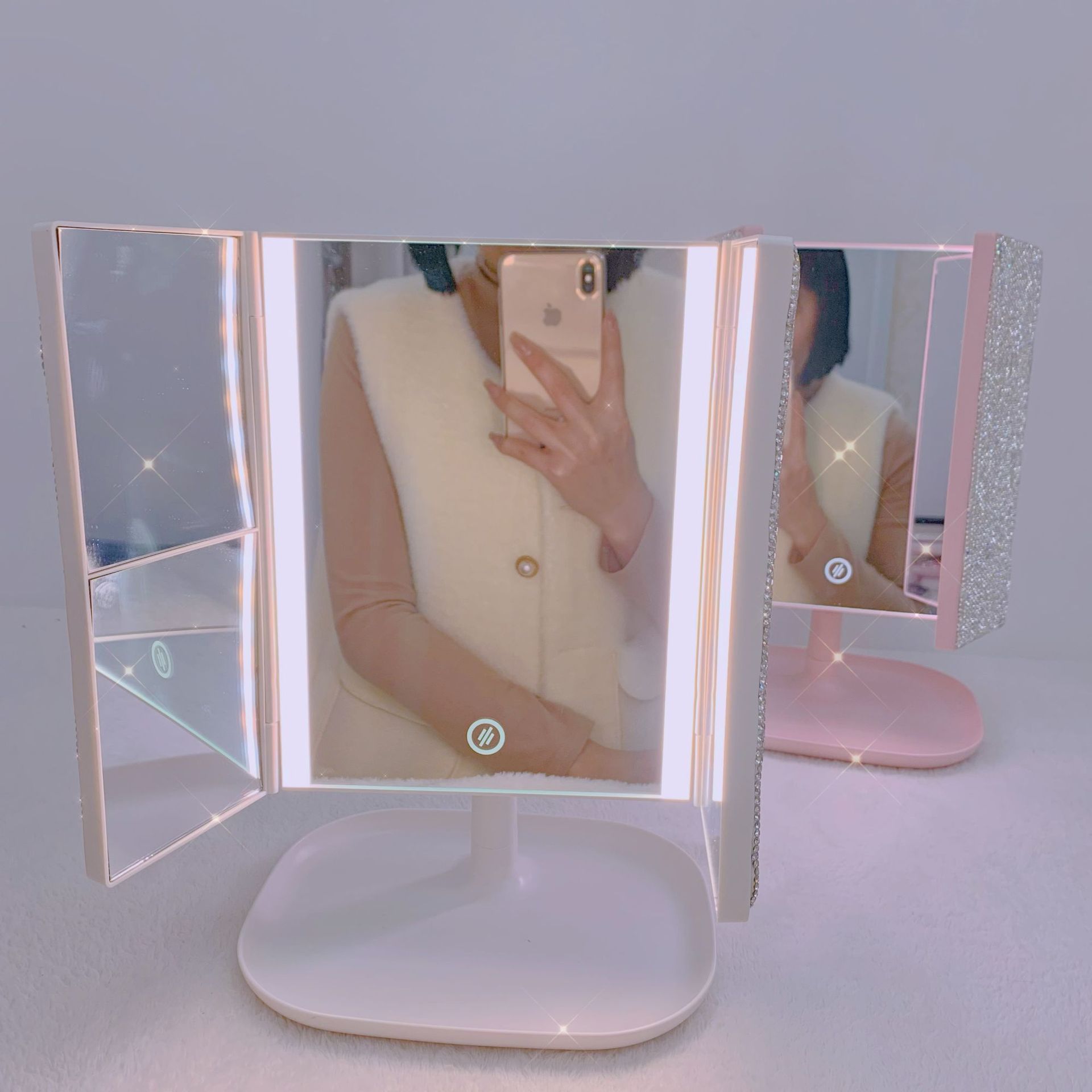 Trifold LED Makeup Mirror Beau - Beauty Forever Makeup 리뷰 및 가격